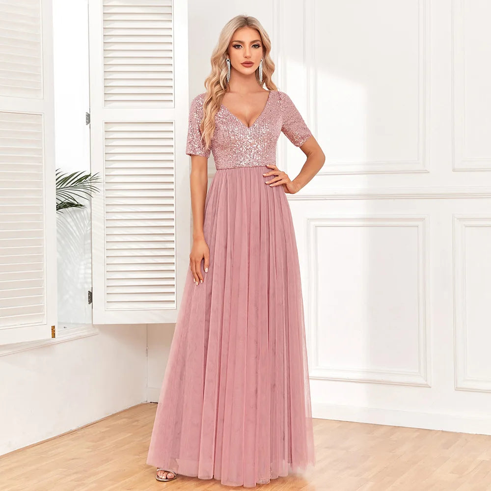 Beautiful Evening Dress Bridesmaid Party Graduation Dress