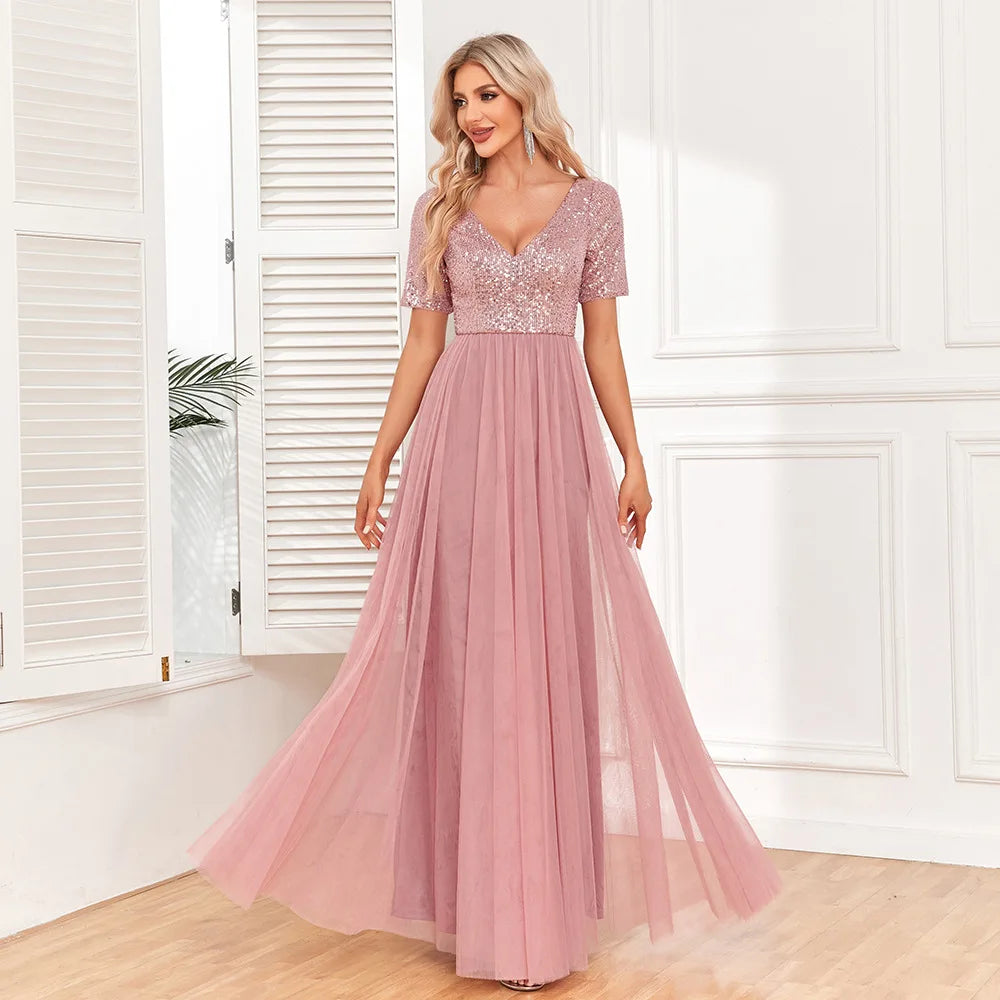 Beautiful Evening Dress Bridesmaid Party Graduation Dress