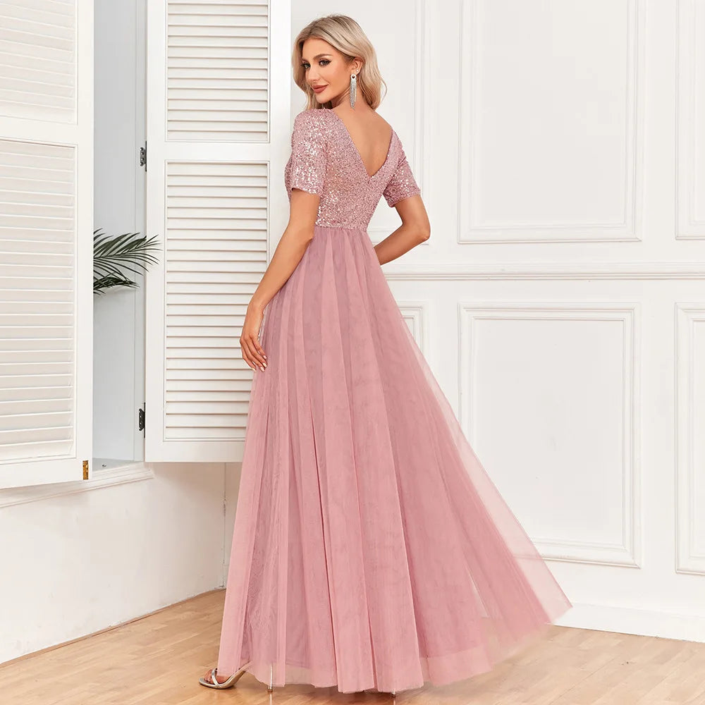 Beautiful Evening Dress Bridesmaid Party Graduation Dress