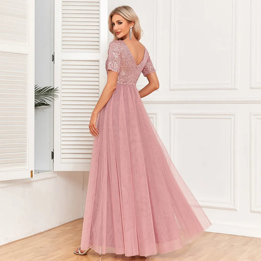 Beautiful Evening Dress Bridesmaid Party Graduation Dress