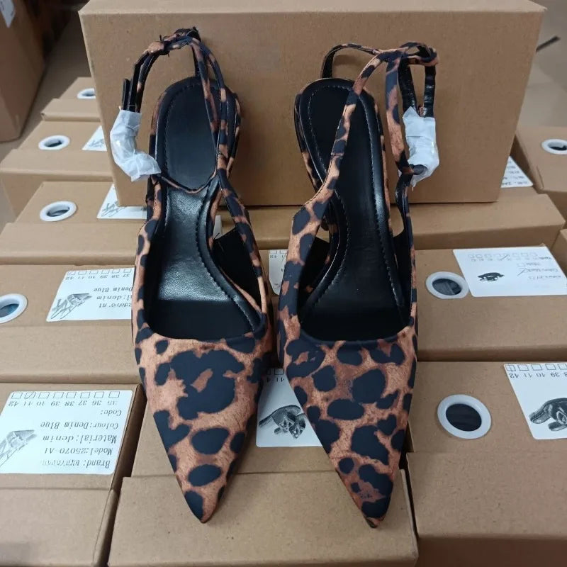 2025 Summer Luxury Designer Women Modern Sandals Patent Leather Sexy Ankle Strap Dress Party Slingbacks High Heels Ladies Shoes